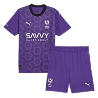 Camiseta Al-Hilal Tercera Equipación Replica 2024-25 para niños mangas cortas (+ Pantalones cortos)